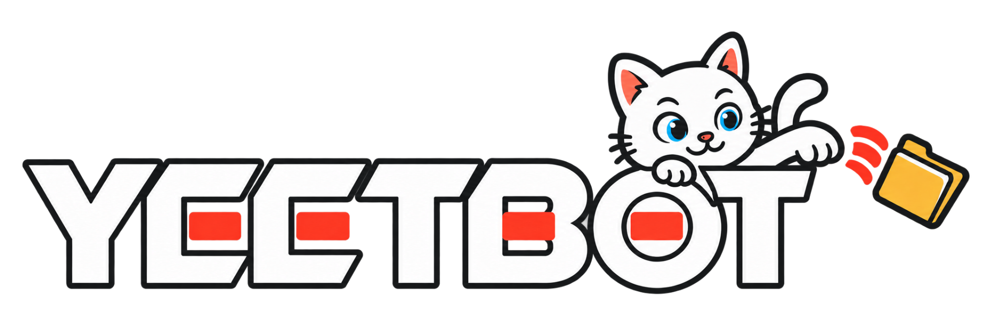 YeetBot logo with cat mascot